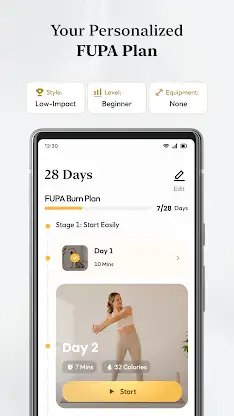 FUPA Burn: Belly Fat Workout screenshot 5