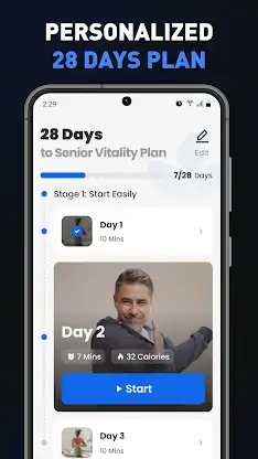 Chair Workout for Men-EasyFIT screenshot 5
