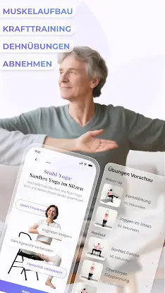 Stuhl yoga Senioren: Fit 50+ screenshot 2