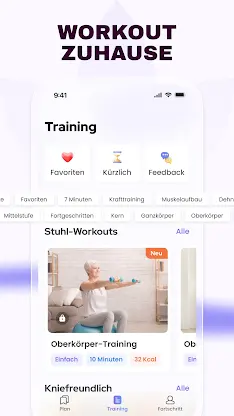 Stuhl yoga Senioren: Fit 50+ screenshot 4