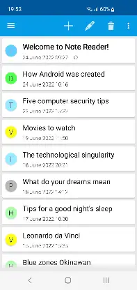 Note Text Reader (Read aloud) screenshot 1