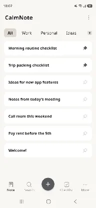CalmNote: Simple Notes screenshot 1