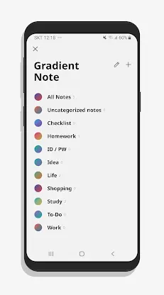 GradientNote Notepad Notes screenshot 2