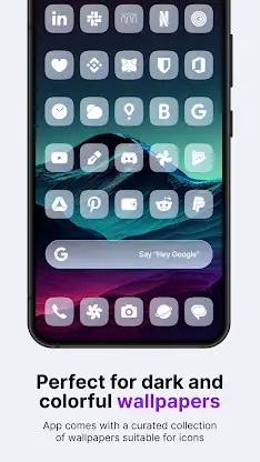 Ares Arctic: Glass iOS26 Icons screenshot 2