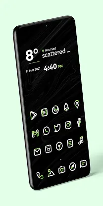 Aline Green: linear icon pack screenshot 3