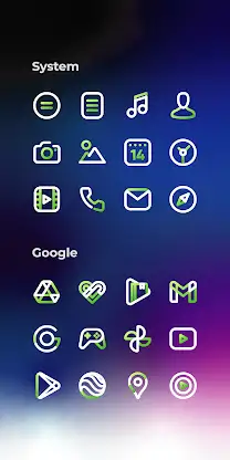 Aline Green: linear icon pack screenshot 4
