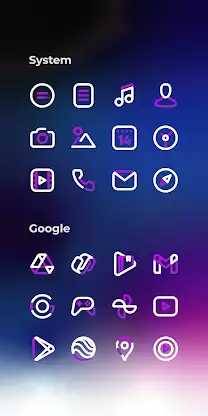 Aline Purple: linear icon pack screenshot 4