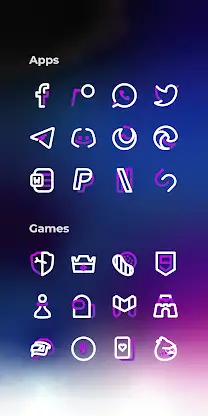 Aline Purple: linear icon pack screenshot 5