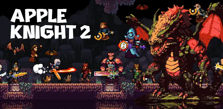 Apple Knight 2 - Platformer — Android game banner
