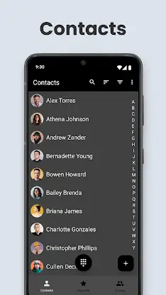 Contacts app for Android screenshot 3