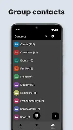 Contacts app for Android screenshot 5