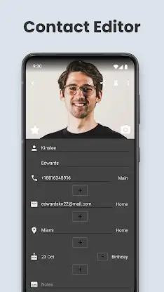 Contacts app for Android screenshot 7