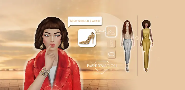 Fashion Nation: Style & Fame — Android game banner