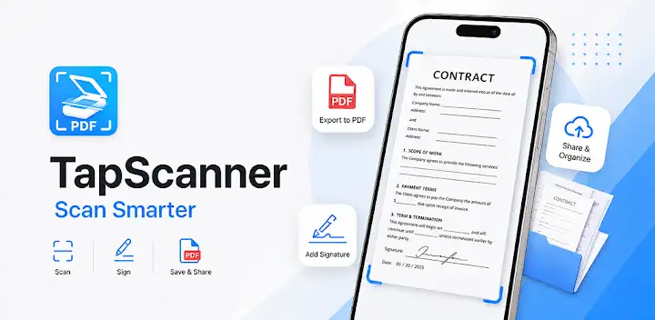 PDF Scanner app - TapScanner — Android app banner