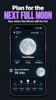 Moon Phases & Lunar Calendar screenshot 2