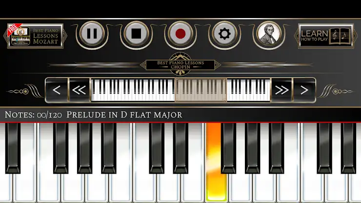 Piano Lessons Chopin screenshot 1