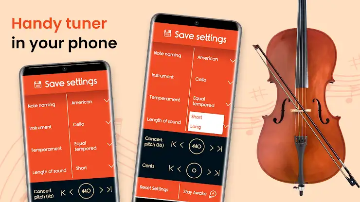 Master Violoncello Tuner screenshot 2