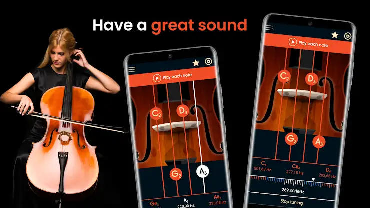 Master Violoncello Tuner screenshot 1