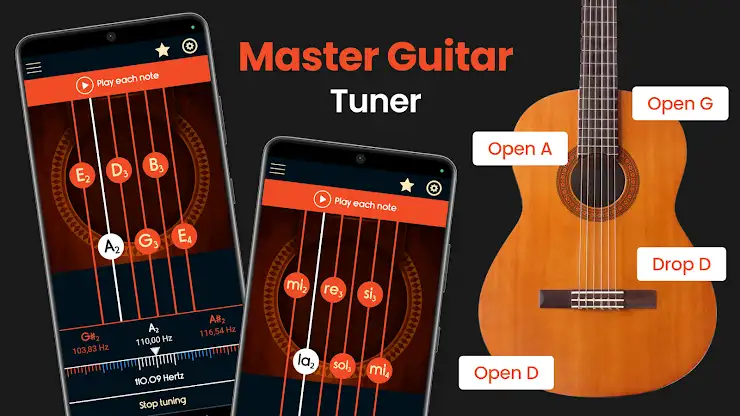 Master Guitar Tuner screenshot 1