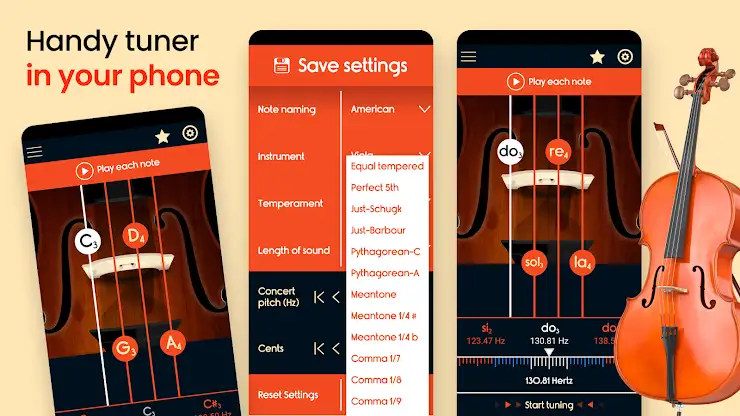 Master Viola Tuner screenshot 8
