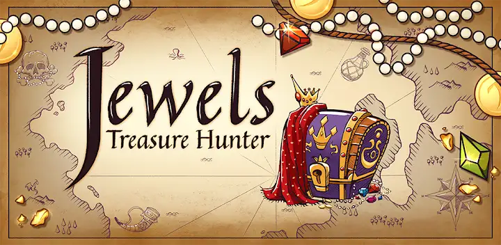 Jewels Treasure Hunter — Android game banner
