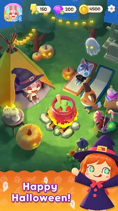 Merge Camp - Cute Animal Fun screenshot 1