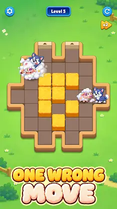 Sheep Rescue: Block Slide screenshot 4