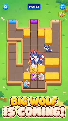 Sheep Rescue: Block Slide screenshot 6