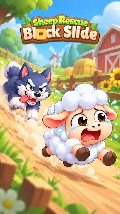 Sheep Rescue: Block Slide screenshot 1