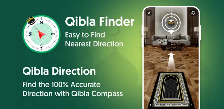 Qibla Compass: Qibla Direction — Android app banner