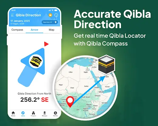 Qibla Compass: Qibla Direction screenshot 1