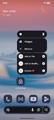 One Click Lock Screen screenshot 1