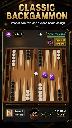 Clean Backgammon Pro screenshot 1