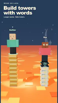 Word or Lava: Word Tower screenshot 1