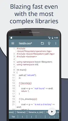 Cxxdroid - C/C++ compiler IDE screenshot 7