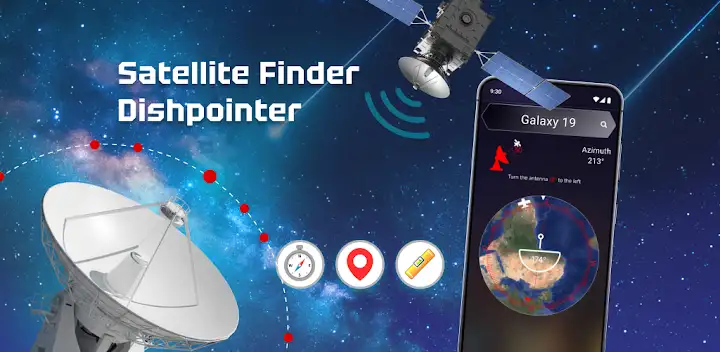 Satellite Finder (Dishpointer) — Android app banner