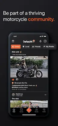 Detecht - Motorcycle App & GPS screenshot 8