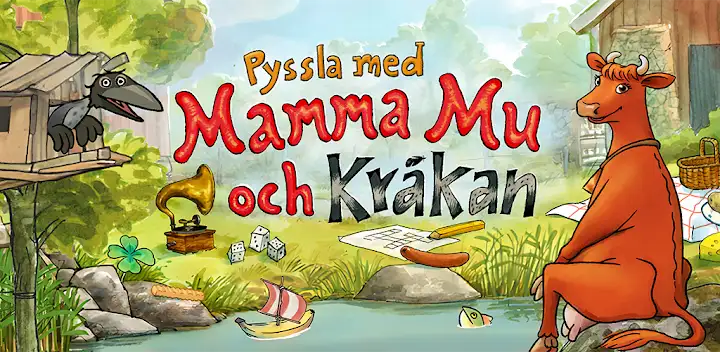 Pyssla med Mamma Mu och Kråkan — Android game banner