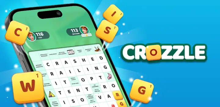Crozzle - Crossword Puzzles — Android game banner