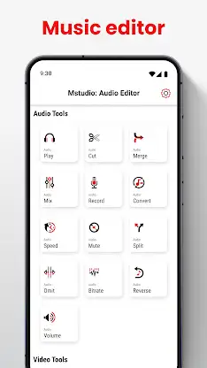 Mstudio : Audio & Music Editor screenshot 1