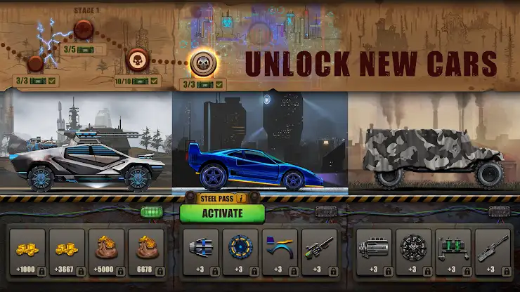 Zombie Hill Racing: Earn Climb screenshot 2
