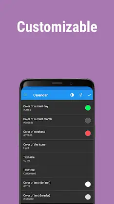 Calendar Widget: Month/Agenda screenshot 5