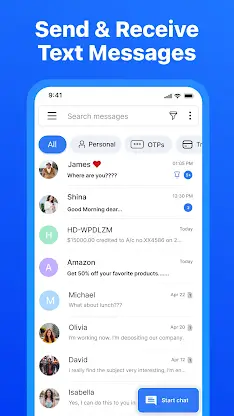 Messages: Chat & Message App screenshot 1