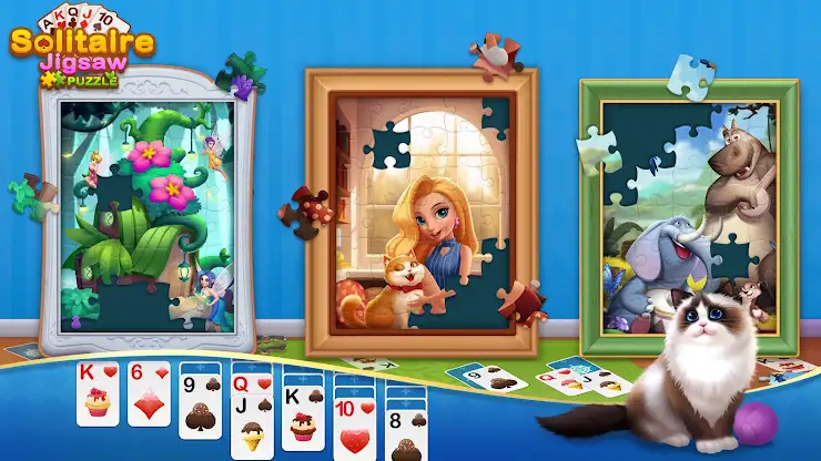 Solitaire Jigsaw Puzzle screenshot 7