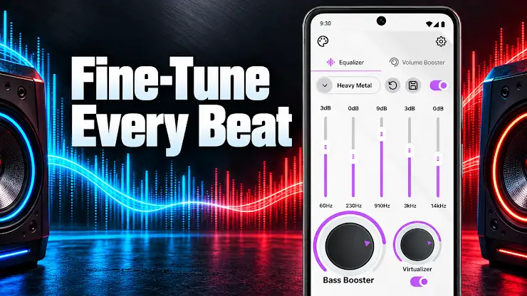Equalizer, Bass Booster Volume screenshot 7