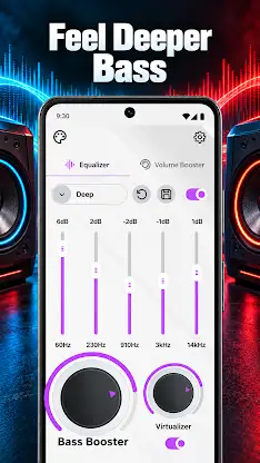 Equalizer, Bass Booster Volume screenshot 4