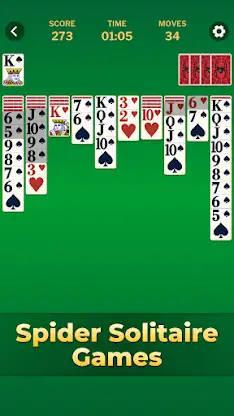 Spider Solitaire Classic Games screenshot 4