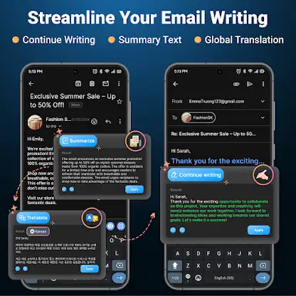 AI Keyboard: Writer, Grammar screenshot 3