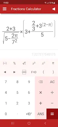 Fractions Calculator Pro screenshot 1