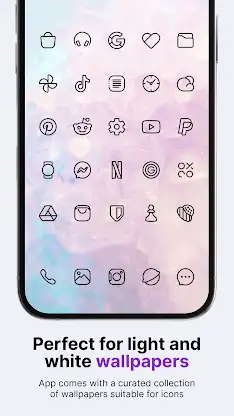 Caelus Black: linear icon pack screenshot 2